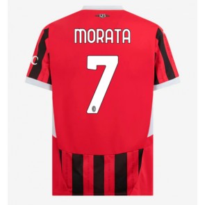 AC Milan Alvaro Morata #7 Replika Hjemmebanetrøje 2024-25 Kortærmet